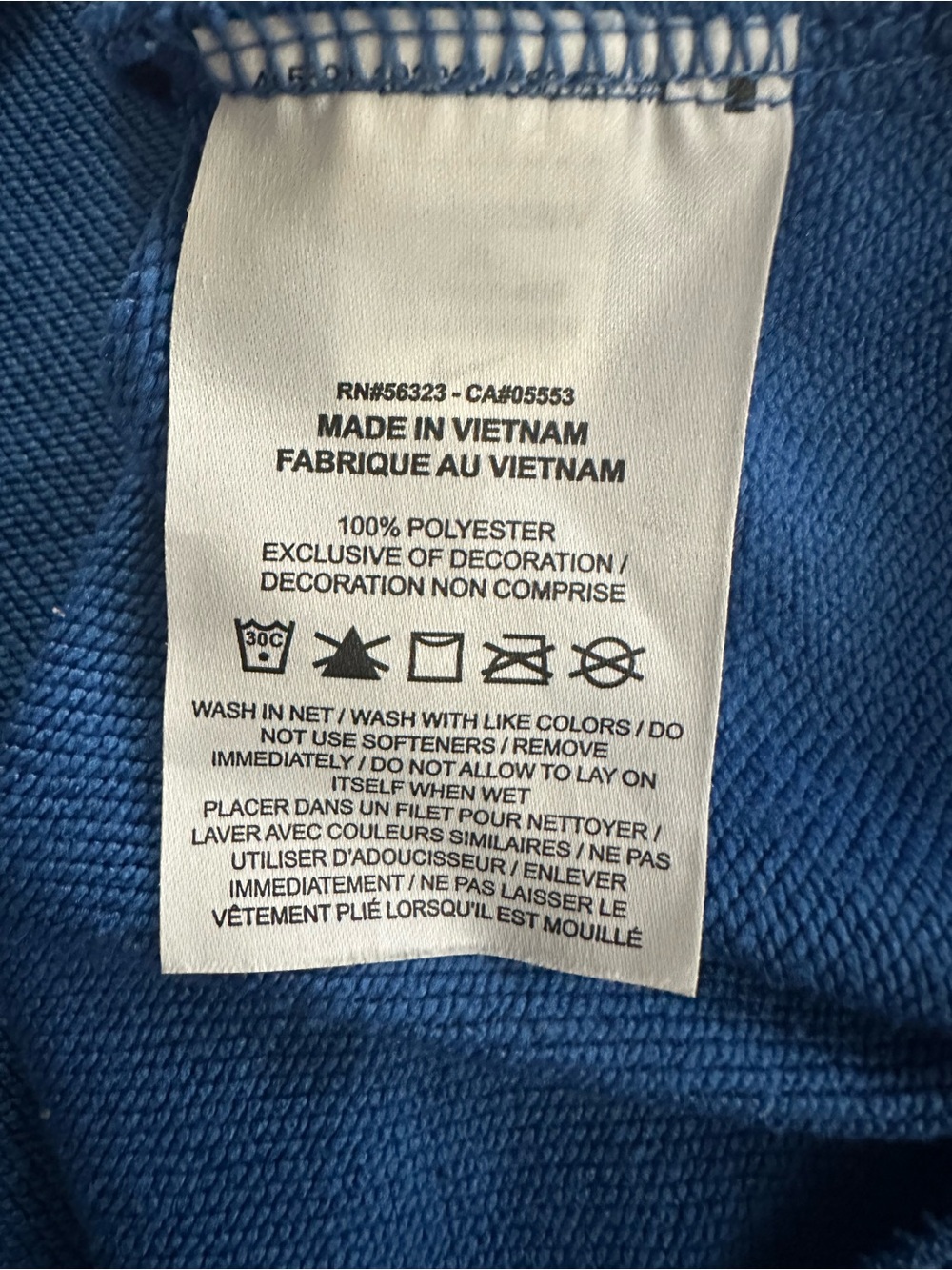 Nike Dri-FIT Women's XL Blue Just Do It Pullover Hoodie Sweatshirt Swoosh - Picture 6 of 6